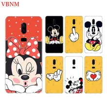 Mickey Mouse Funny New Phone Back Case For OnePlus 7 Pro 6 6T 5 5T 3 3T 7Pro 1+7 Art Gift Patterned Customized Cases Cover Coque