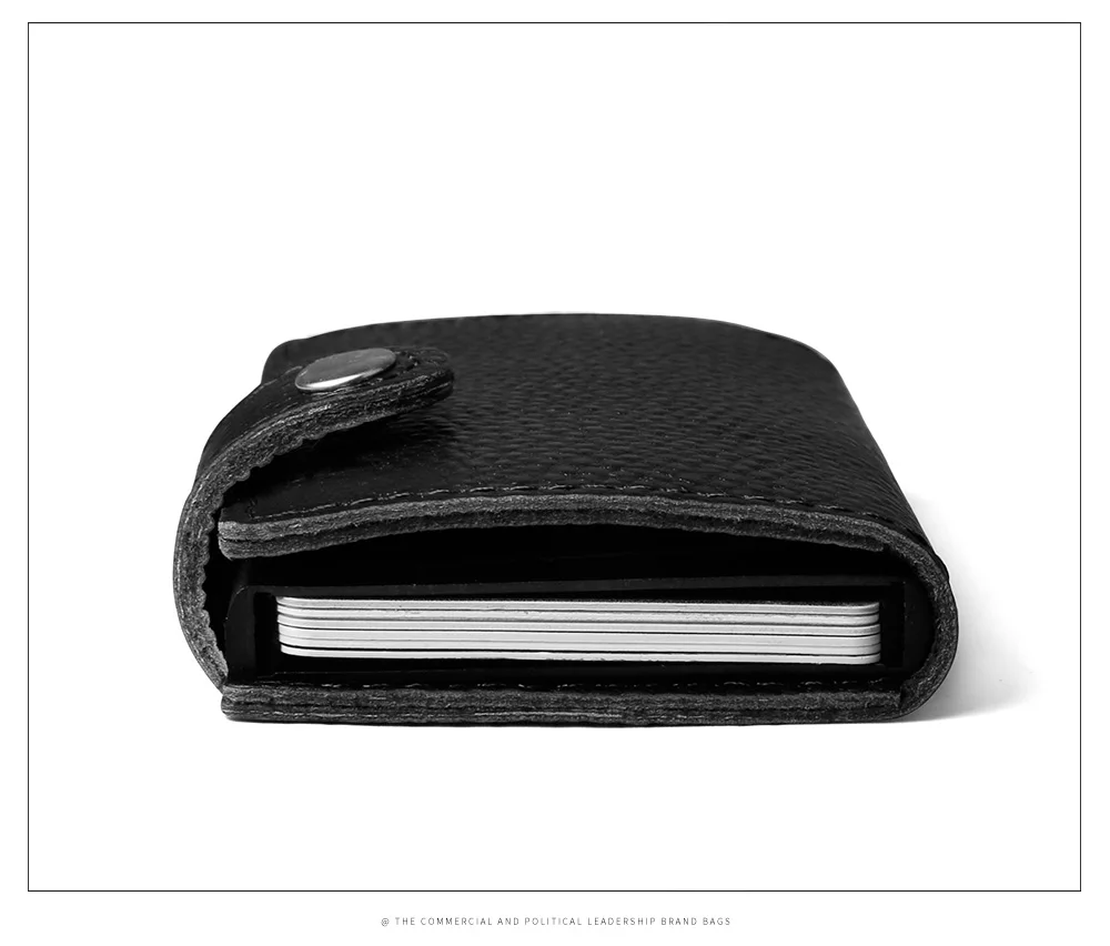 Мужской кошелек из натуральной кожи с задним карманом ID держатель для Карт RFID Блокировка мини волшебный кошелек автоматический всплывающий Кредитная карта Монета