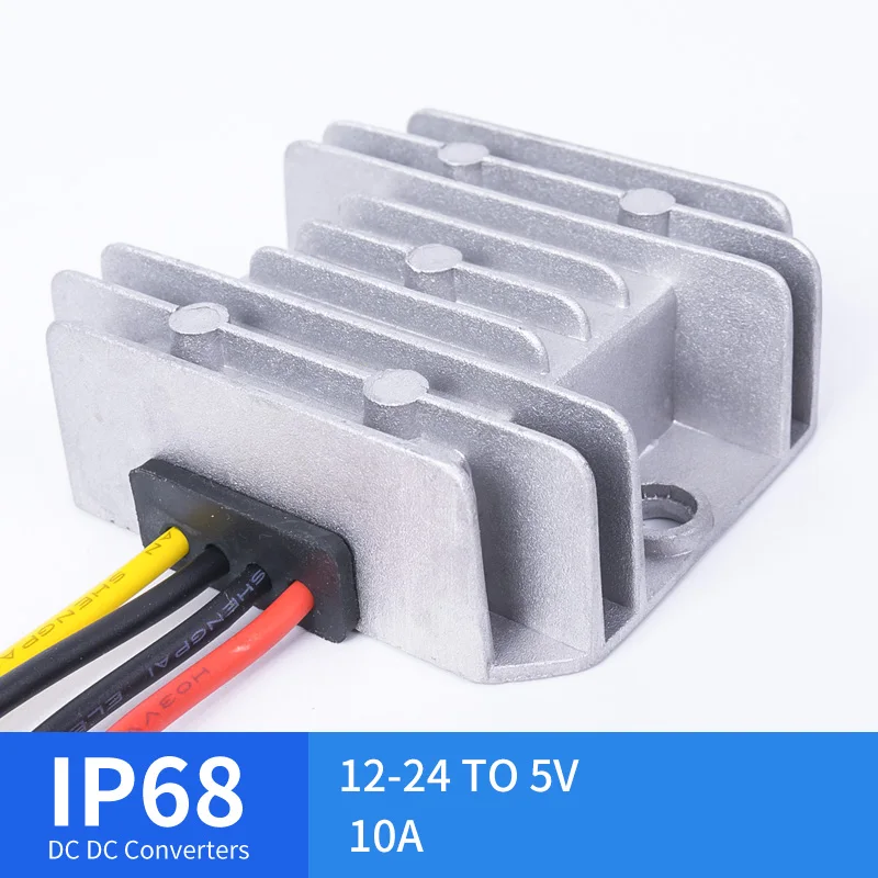 

12-24 TO 5V 10A DC DC Converter Buck 10A Voltage Regulator For Automotive Solar
