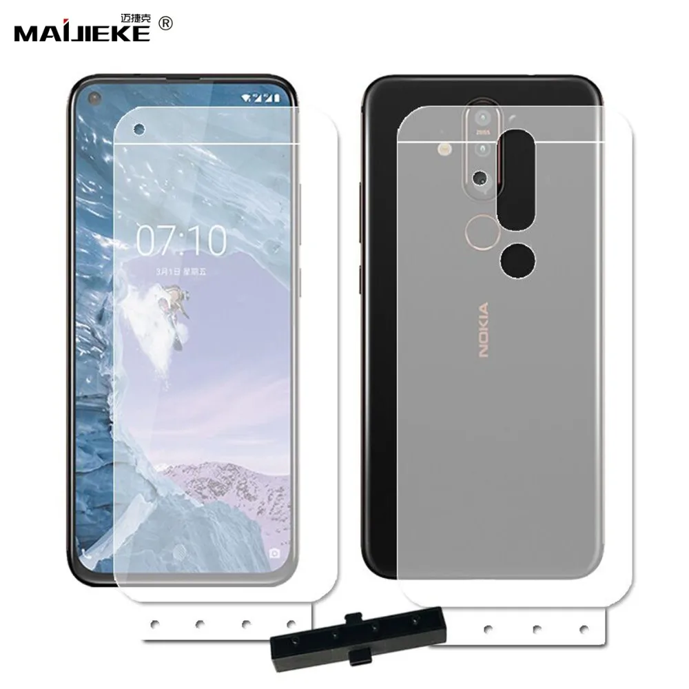 

2PCS 6D Soft HD Front & Back Hydrogel Film For Nokia X71 X 71 Full Coverage Nano-coated Screen Protector Film Not Glass