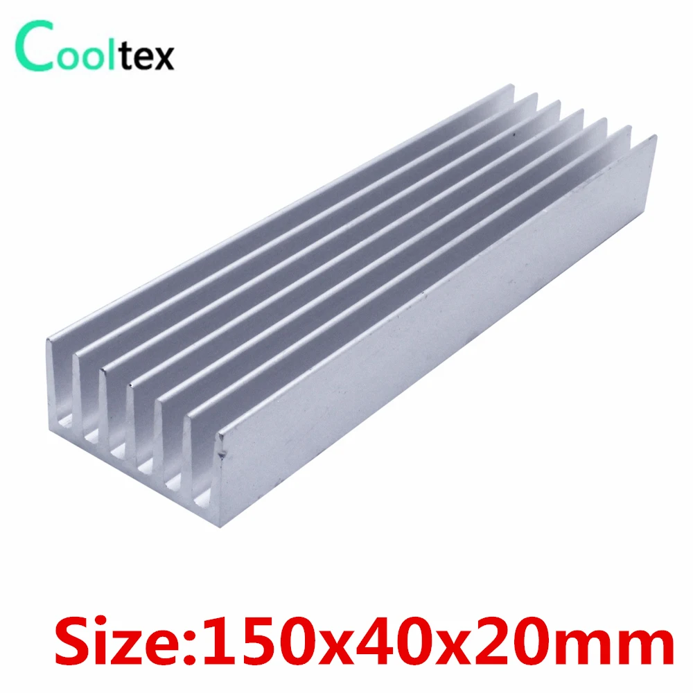 

150x40x20mm Aluminum heatsink heat sink radiator for chip LED Electronic cooling cooler