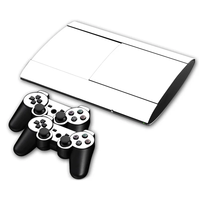 Декоративные наклейки кожи для PS3 Super Slim 4000 консоли и 2 шт. контроллер наклейки