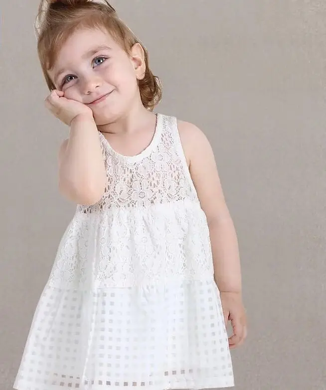 toddler white sundress