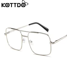 KOTTDO, Ретро стиль, большие размеры, женские солнцезащитные очки, оправа, Ретро стиль, квадратные металлические солнцезащитные очки, оправа для мужчин, очки, Новое поступление
