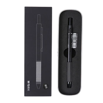 

Free Shipping M&G Full metal multi-function pen automatic pencil color ball pen to learn office supplies ADPY3501 with Gift Box