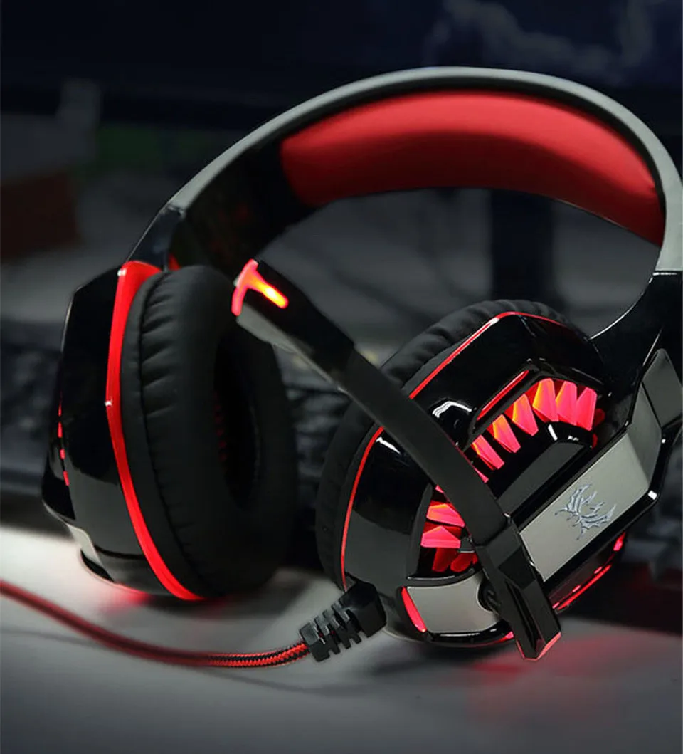 Gaming Headset PC Gamer Stereo Headphones with Mic and Led Light (10)