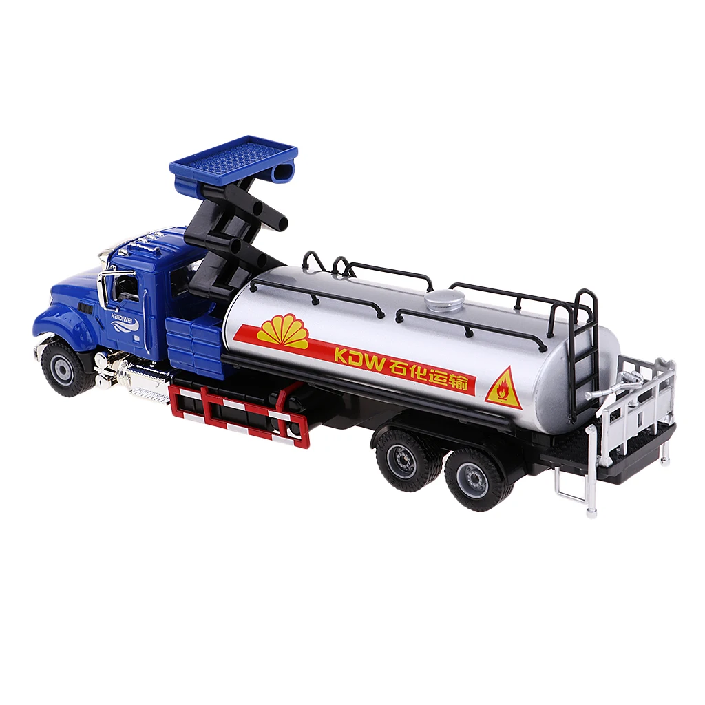 Alloy 1:50 Scale Oil Transport Car Oil Carrier Tank Truck Model Diecast Vehicle Children's Toy Car Gift
