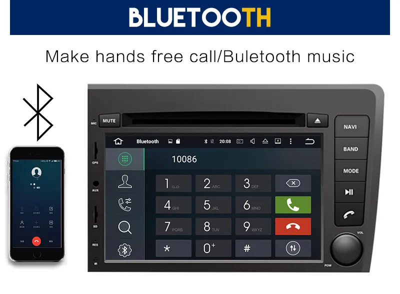 Flash Deal ZWNAV Android 9.0 Car DVD Player For VOLVO S60 V70 XC70 2000-2004 Auto GPS Navigation Radio Head Unit BIG Screen 2
