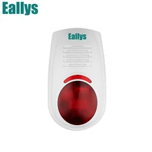 315 мГц 125dB открытый беспроводной мигает сирена свет строба сирена для Eallys сигнализация системы безопасности