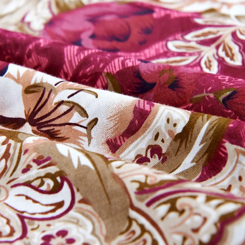 Домашний текстиль покрывало зимнее стеганое покрывало с оборками Наволочка хлопок стеганое постельное белье Роскошный цветок Американский покрывало на кровать