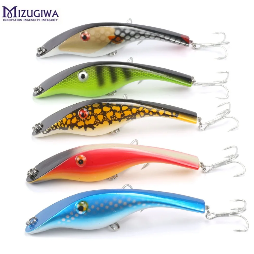 

Fishing Lure Pike Jerkbait Musky Buster Jerk Big VIB Baits Mustad Hooks Slow Sinking Big Bass140mm 42g Trebles Hooks 3D Eye