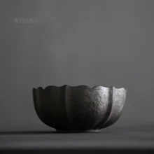 WIZAMONY китайский 500 мл экологически чистый сырой керамики черная глазурь чай мыть чай Воды Контейнер канистра чайная посуда D