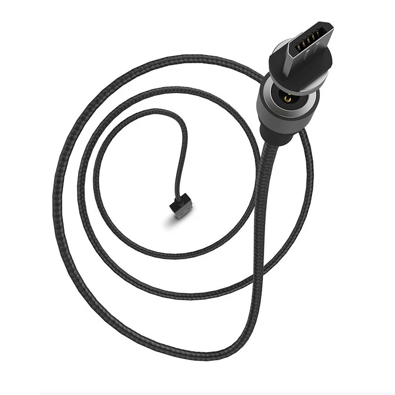 كابل مغناطيسي مزين المصغّر usb نوع C LED المغناطيس كابل الشاحن ل فون X سامسونج Xiaomi 1 m تهمة سريع الهاتف المحمول الكابلات