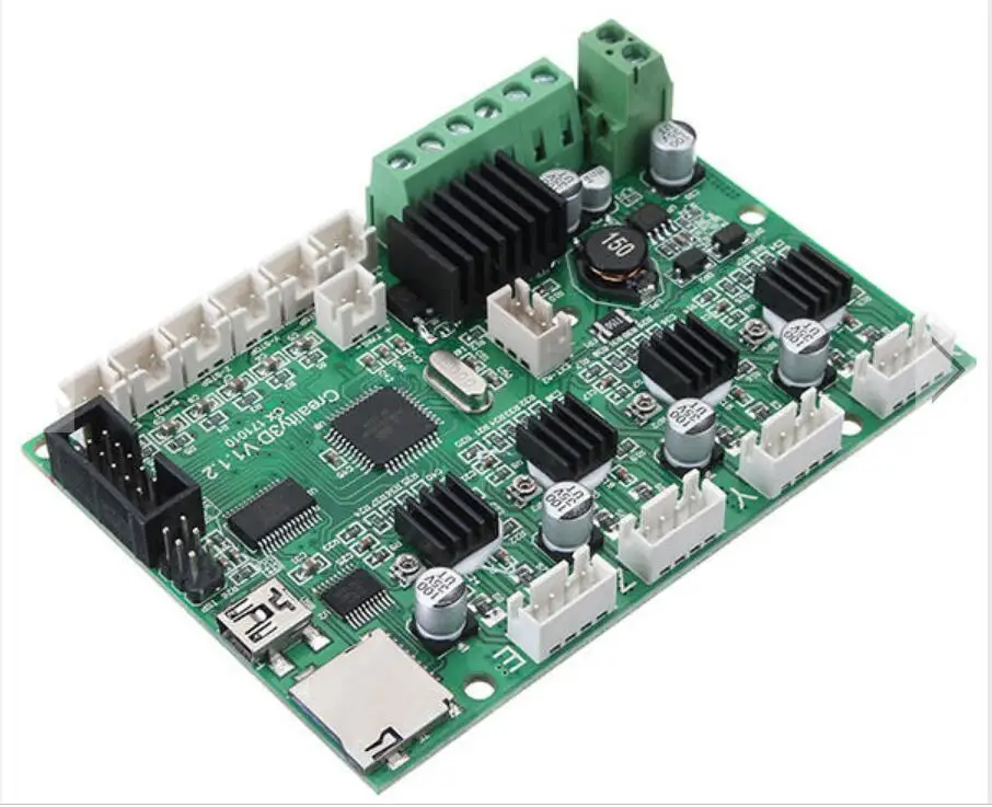

KuaiJieWei 3D printer Store CR-10 12V 3D Printer Mainboard Control Panel With USB Port & Power Chip