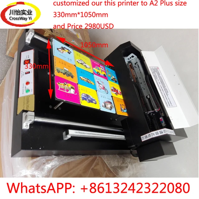 Special Offers A2 UV Flatbed printer with customized 330mm*1050mm size Special Offers A2 UV Flatbed printer with customized 330mm*1050mm size