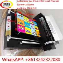 UV Flatbed printer with customized 330mm*1050mm size