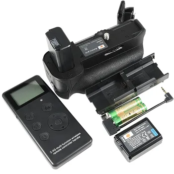 

DSTE VG-A6500 Remote Control Battery Grip with NP-FW50 and 2PCS AA Battery for Sony A6500 Camera