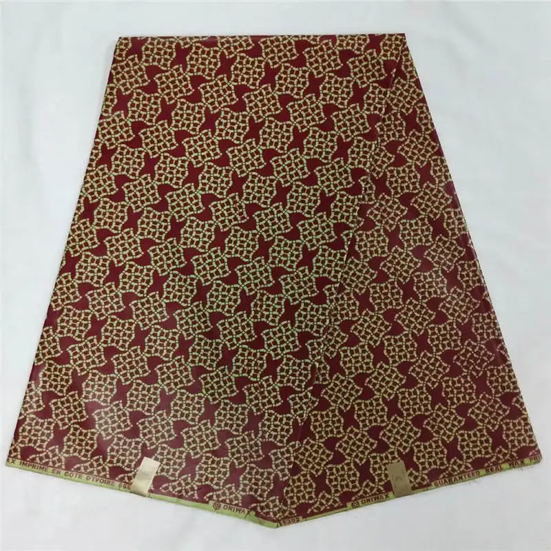 

T2!2019 African Java Wax Prints Fabric 6 Yards For Ankara Style Dress 100% Cotton African Java Wax Fabric ! P41459