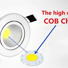 100 шт/партия 5W7W10W Cob светодиодные светильники вращающиеся, круглая ракушка: белая Встраиваемая лампа AC90V-265V