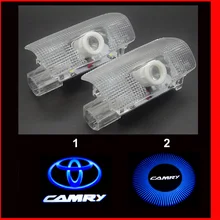 HD brightness car 3D ghost shadow lamp auto 3d camry door logo light bulb welcome projector light for camry 2006-2016