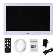 Andoer 10 дюймов Ips фоторамка цифровой пульт дистанционного управления электронный альбом 1024*600 с Mp3 Mp4 часы/будильник/календарь