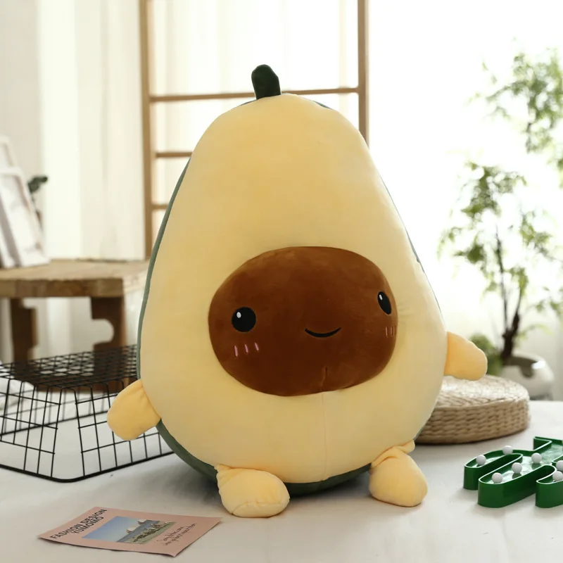 Авокадо Фрукты плюшевые игрушечные растения Kawaii мультфильм милые мягкие куклы
