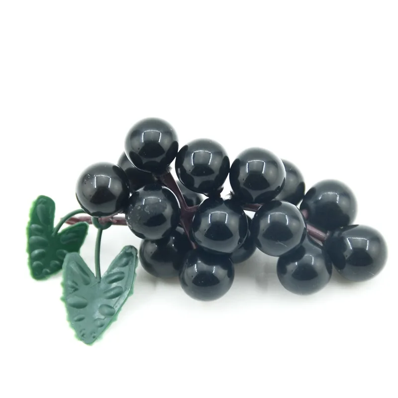 3pcs / 7cm artificial plastic simulation fruit grape wedding decoration home kitchen Christmas gift clip accessories artificial fruits and vegetables artificial grapes