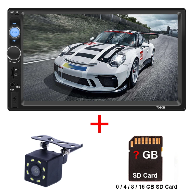 2Din 7 дюймов 4*60 Вт HD экран gps навигация автомобиля Mp5 Аудио Видео плеер FM Радио