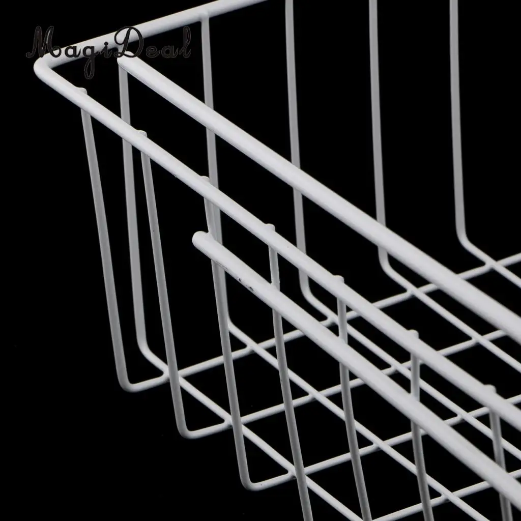 MagiDeal Household Storage Under Shelf Rack Organizer Basket for Table Cupboard Black Storage Basket for Bathroom Triangular