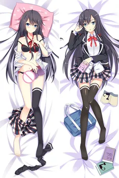

MMF My Youth Romantic Comedy Is Wrong, As I Expected key roles pillow cover My Teen Romantic Comedy SNAFU Dakimakura Pillowcase