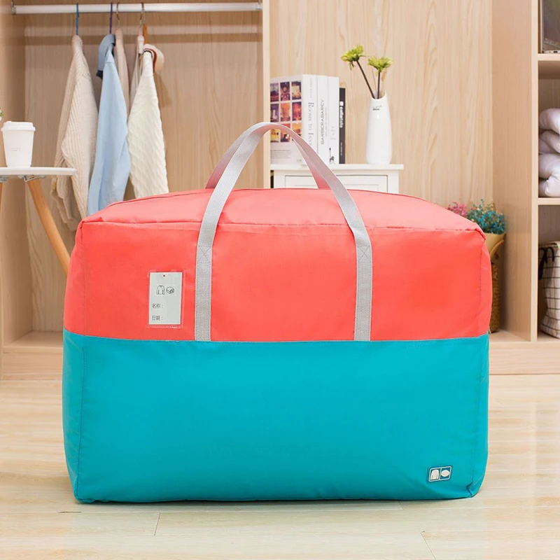 New Cationic Fabric Waterproof Travel Bag Large Capacity Double Layer Beach Bag Portable Duffle Bags Packing Cube Weekend Bags