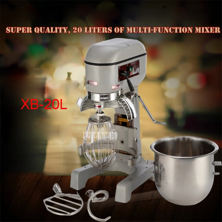 

Commercial Electric 20L Planetary Kneading Machine 1100 W Eggs Kitchen Cake Stand for Cooking Mixer Mixing XB-20L 110V/220V