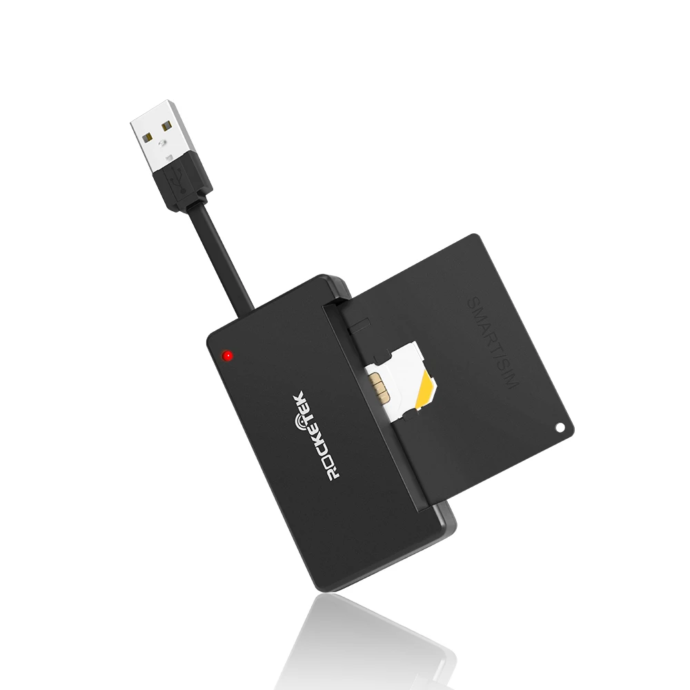 Rocketek USB 2,0 считыватель смарт-карт CAC ID, банковская карта, разъем для сим-карты cloner, кардридер, адаптер для компьютера, ПК, ноутбука, аксессуары