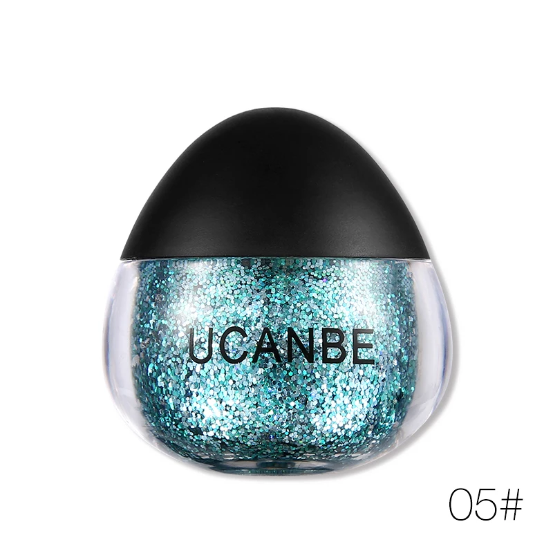 UCANBE Brand Polarized Highlighter Gel Eyeshadow Face Body Glitter Paste Cream Makeup Dimond Shine Hair Paint Cosmetic for Party - Цвет: 05