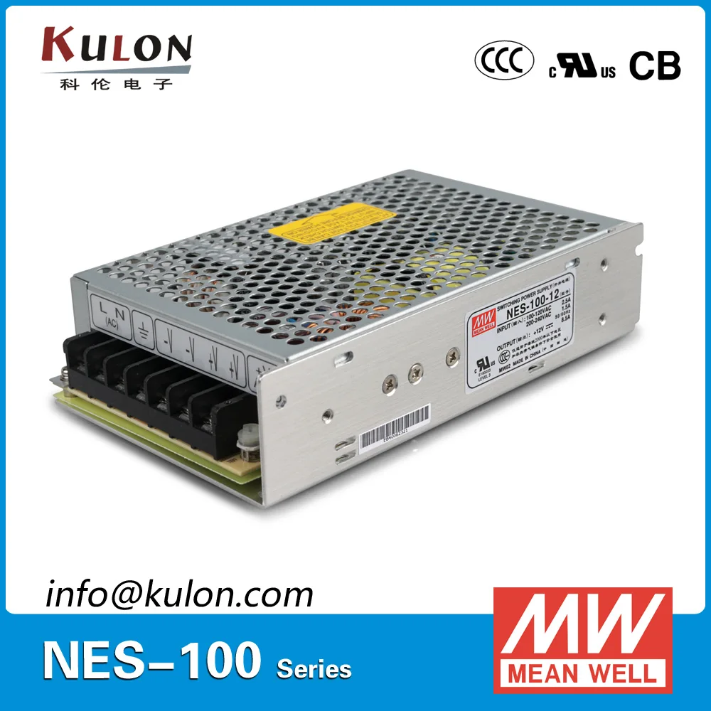 

Original Meanwell NES-100-5 Single output 100W 20A 5V Mean well Power Supply Unit NES-100