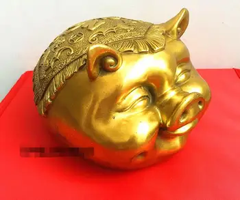 

Copper creative pig bank crafts decoration