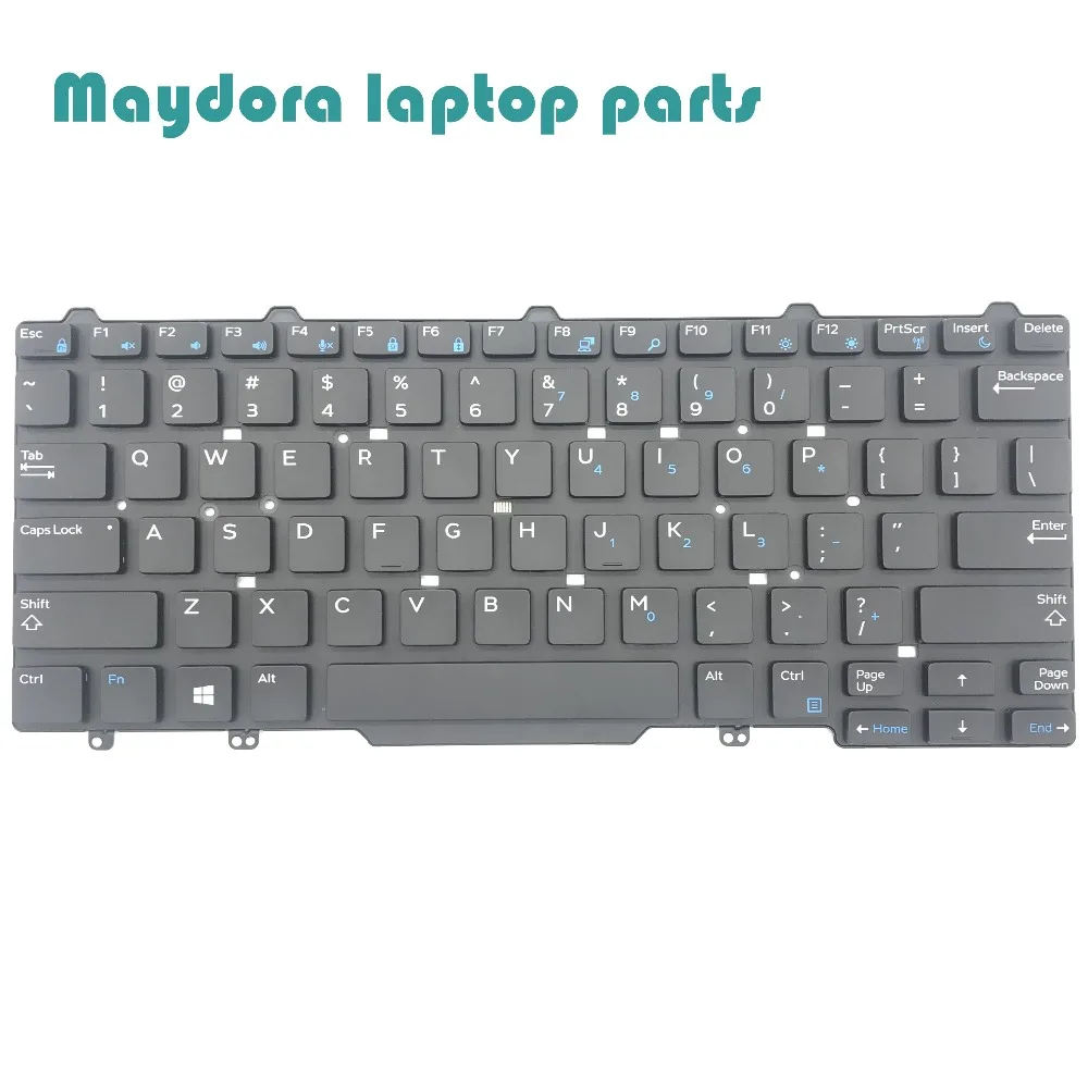 Абсолютно части для ноутбука Dell Latitude 3340 E5450 E7450 E7470 E7480 7490 5470 5480 QWERTY клавиатура США 094F68 94F68