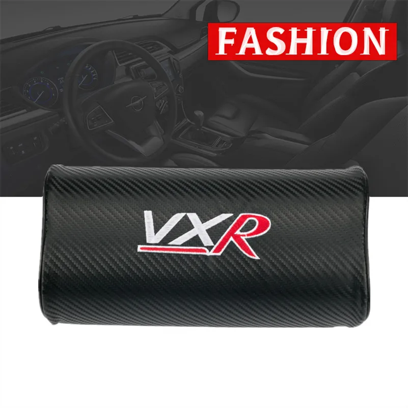 

car neck pillows both side pu leather single headrest case for Vauxhall CORSA ASTRA VECTRA ZAFIRA VXR Car Styling