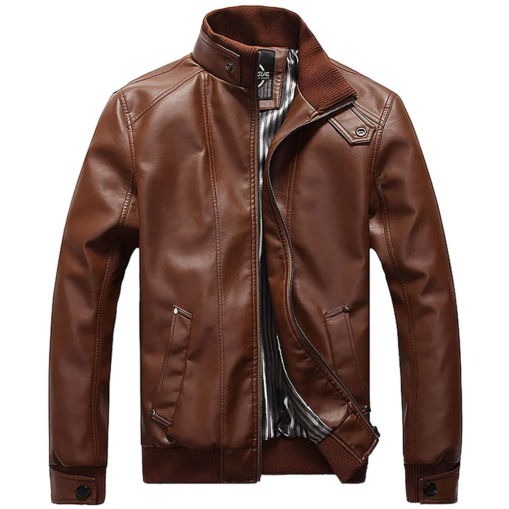 

2019 New Mens Jackets PU Clothing Locomotive Men Clothing Coat Men'S Leather Jacket Motorcycle Overcoat For Male Chaqueta
