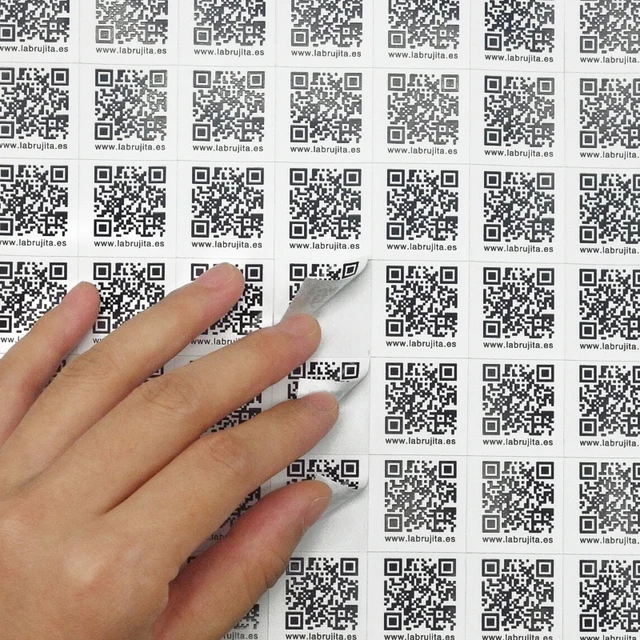 qr code stickers logo printing 3cm x 4cm x1000 pcs lot customized