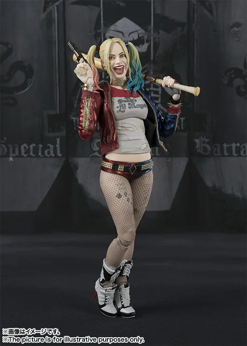 

Anime Action Figure Supply Suicide Squad Harleen Quinzel 15cm SHF Harley Quinn Movable Model