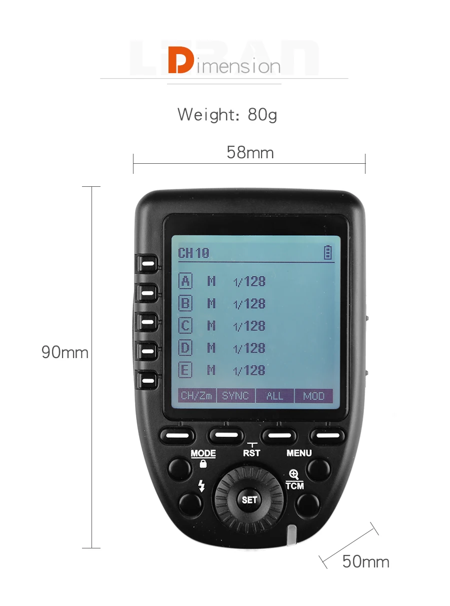 GODOX XPro-C E-TTL 2,4G Беспроводная Высокоскоростная синхронизация 1/8000s X система высокоскоростная вспышка триггер для камер Canon EOS