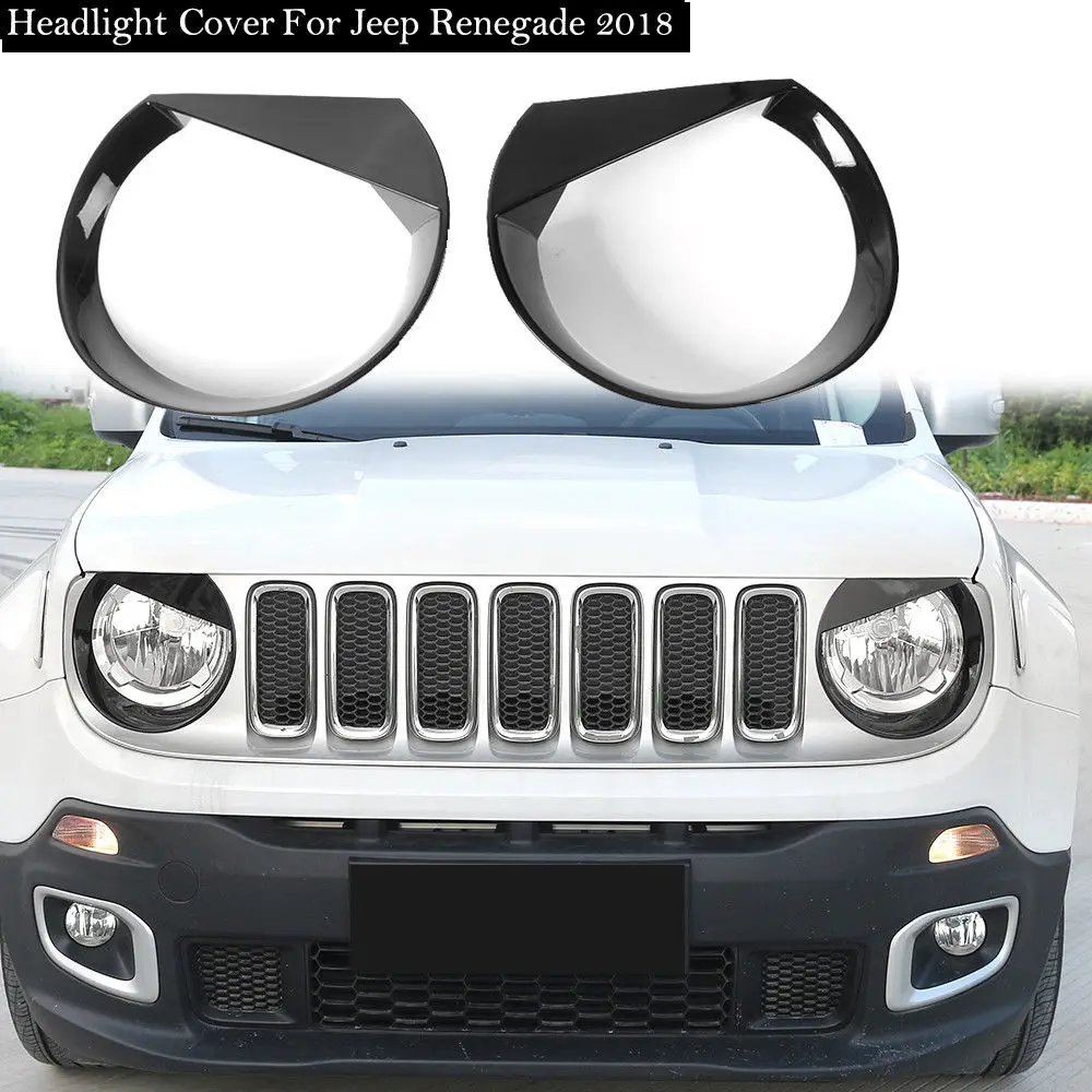 Пара фар черная отделка фара для Jeep Renegade- высококачественный аксессуар практичный Универсальный
