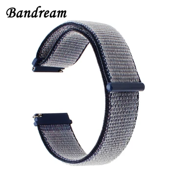 

22mm Nylon Loop Watchband Quick Release Strap for Asus ZenWatch 1 2 Men LG G Watch Urbane W150 Vector Moto 360 2 46mm Wrist Band