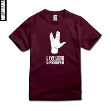 SexeMara star trek spock live long and prosper tshirt Plus size XS XXL short sleeves T