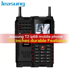 Jeasung T2 ip68 мобильный телефон 2,4 дюймов прочный Особенности телефоны 2 г рации 4500 мАч Русский язык клавиатура