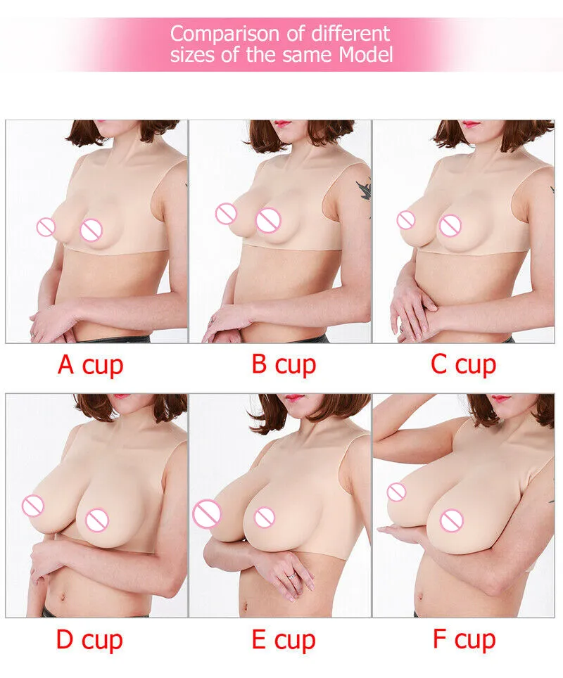 Силиконовая форма для груди E Cup Halfbody, E Cup TG CD, искусственная грудь, увеличивающая грудь, белье, 2000 г, цвет бежевый