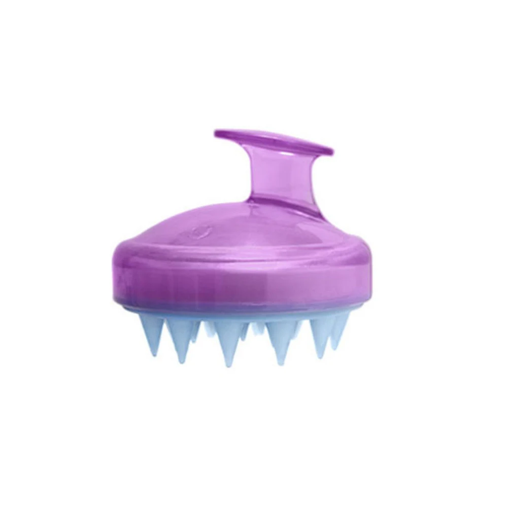 Многофункциональная спа Массажная щетка для похудения силиконовая головка массаж головы моющий гребень-Шампунь Щетка для ванны душа - Цвет: Purple