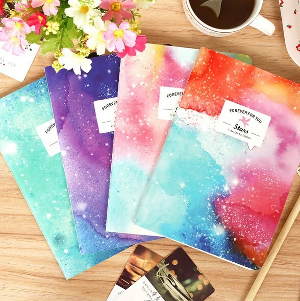 12 шт./лот 105*142 мм серия dream starry sky бумажный блокнот 64k Красочная обложка для