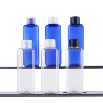 

30pcs 100ml High Quality Square Empty Lotion Bottles with Screw Cap Sample Dispenser Reagent Plastic Container Recycling